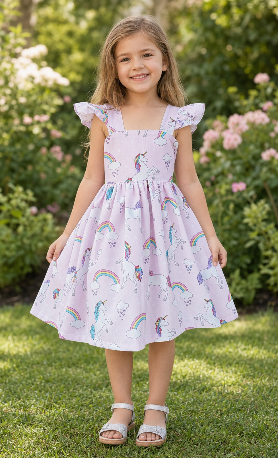 unicorn dress for birthday girl Dres Create memories of your girls first birthday Pastel Unicorn Dress for Girls,