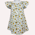 Bees flutter sleeve dress Bumble bees peasant girl dress Birthday bumble bees dr