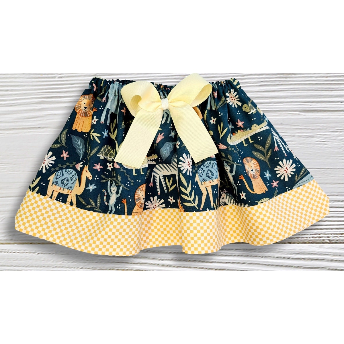 Two Wild Girls Birthday Outfit, Wild One Outfit, Safari Animals Skirt Set, Zoo A