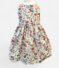 Handmade Girls Floral Twirl Dress – Sleeveless Boutique Dress