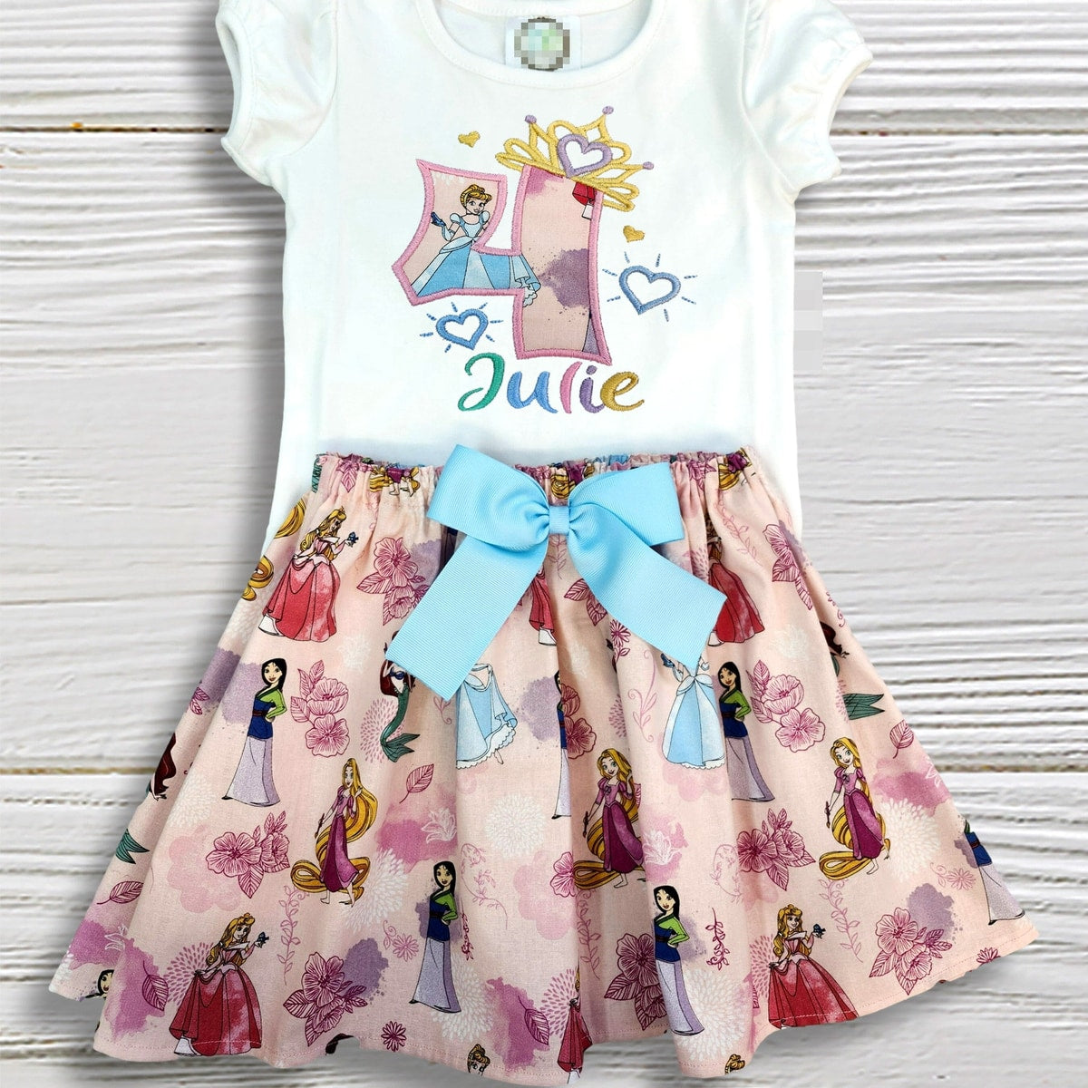 Personalized Princess Birthday outfit | Custom Name Toddler Girl Outfit