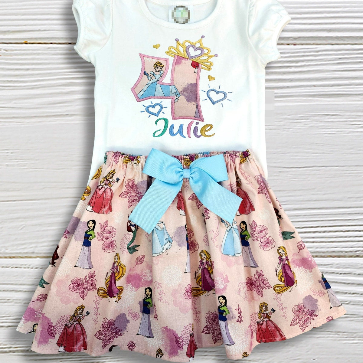Personalized Princess Birthday outfit | Custom Name Toddler Girl Outfit