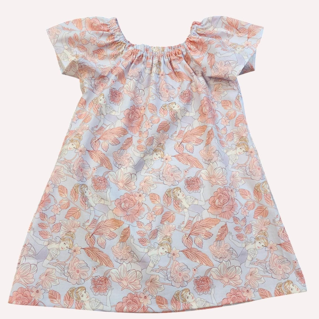 Pastel Floral Fairy Girls Dress, Lavender Flutter Sleeve Spring Dress, Boutique Toddler Birthday Dress**