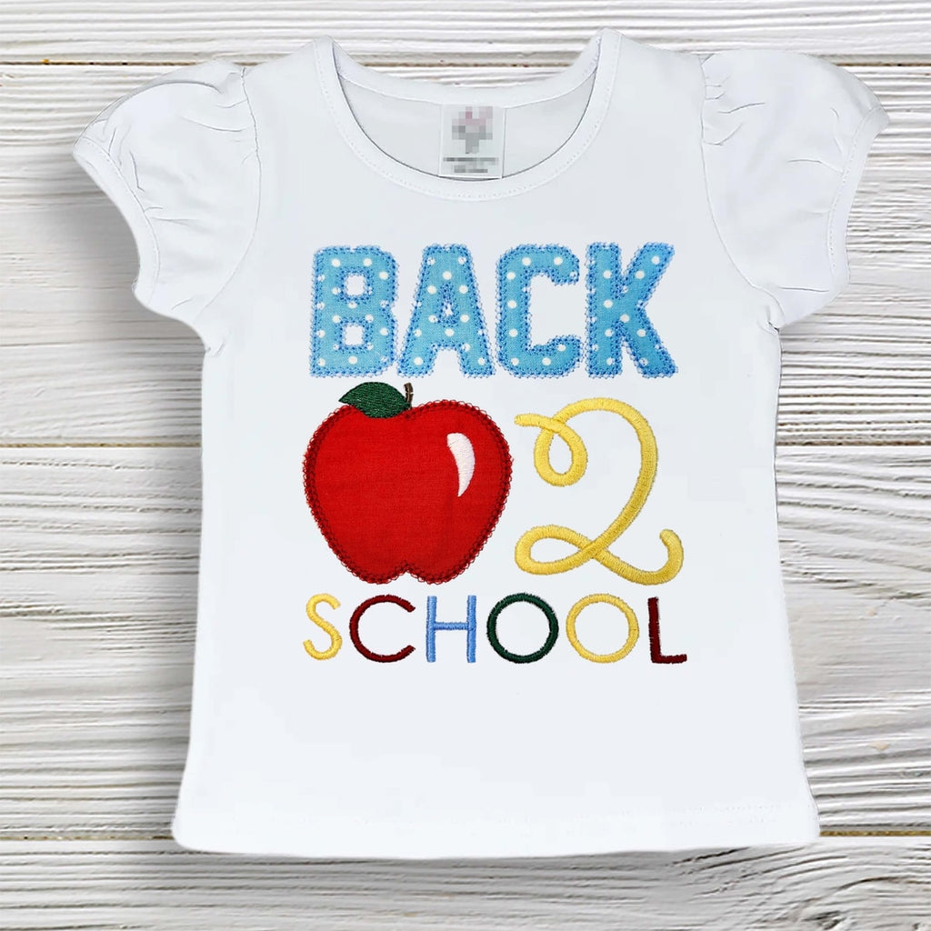 Kindergarten outfit, Back to School shirt & skirt, School outfit, Girls school s