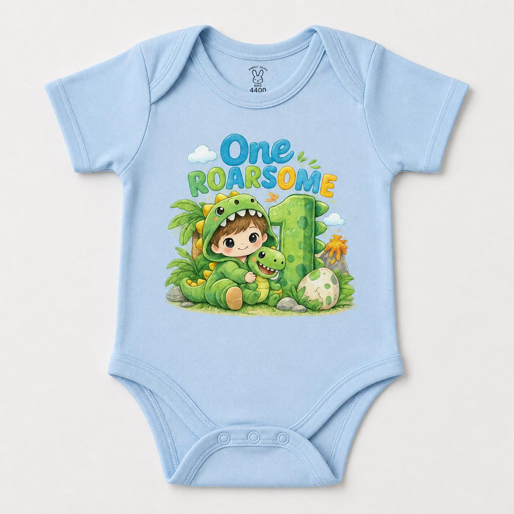 Dinosaur 1st Birthday Shirt, One Roarsome Toddler Tee, First Birthday Boy Shirt, image 3