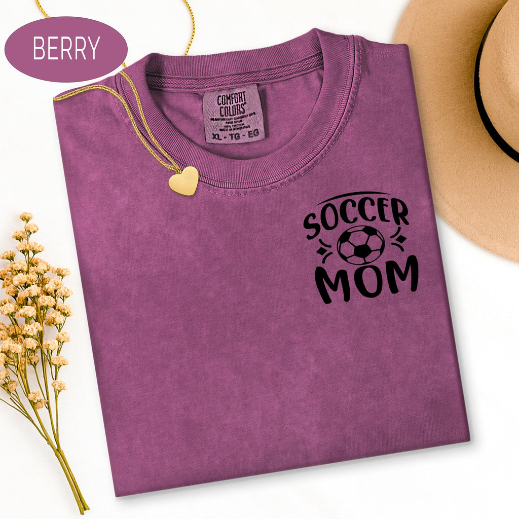 Soccer Mom Shirt, Personalized Soccer Number Tee, Custom Soccer Gift, Soccer Mam image 10