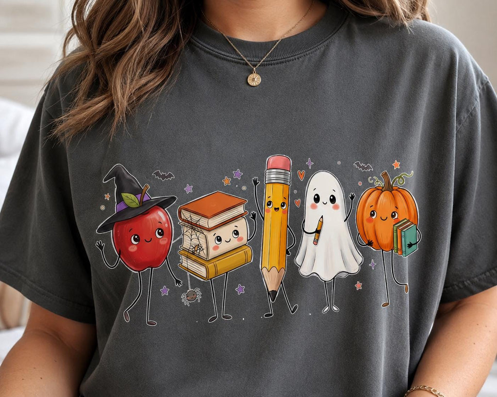Teacher Halloween Shirt, Teacher Shirt, Spooky School Graphic Tee, Fall , Ghost  image 0