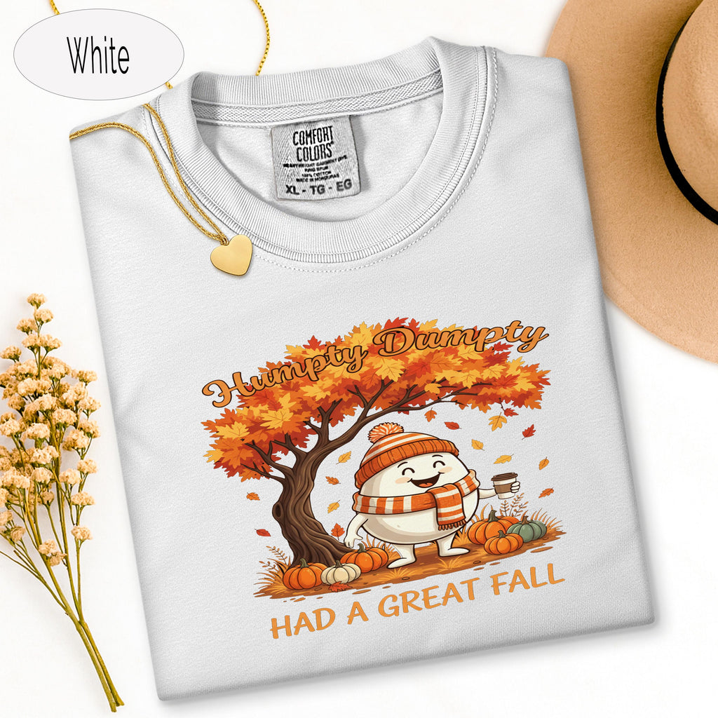 Fall Aesthetic Shirt, Humpy Dumpty Had a Great Fall Tee, Pumpkin Spice Shirt, Cu image 18