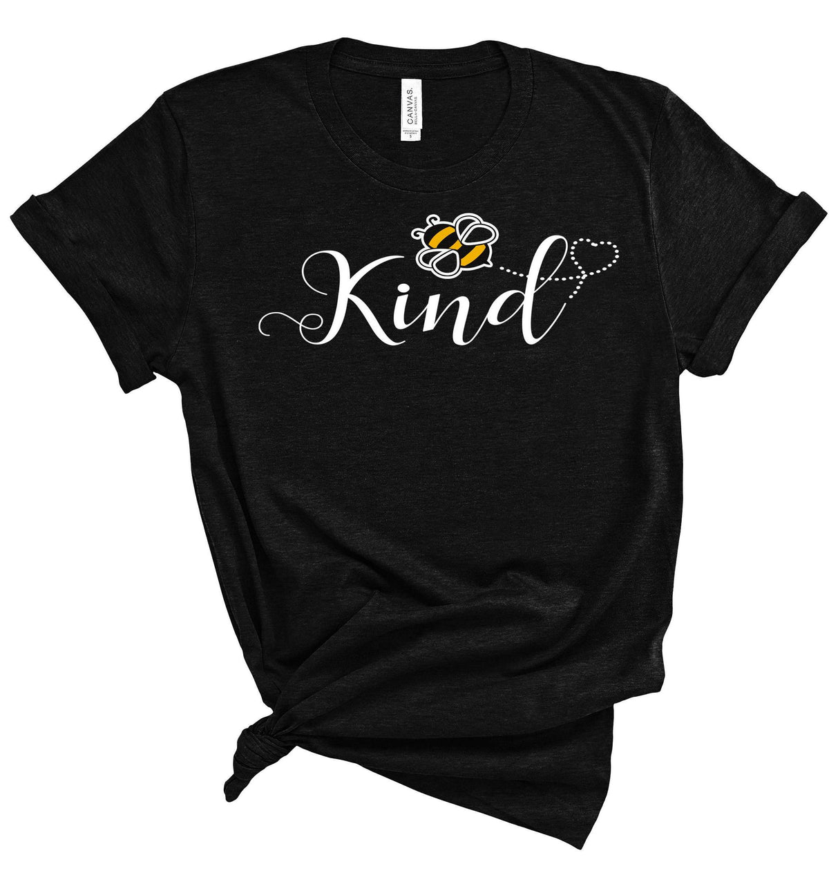 Bee Kind T-Shirt for Women - Cute Honey Bee Print - Kindness Shirt - Soft Cotton image 1