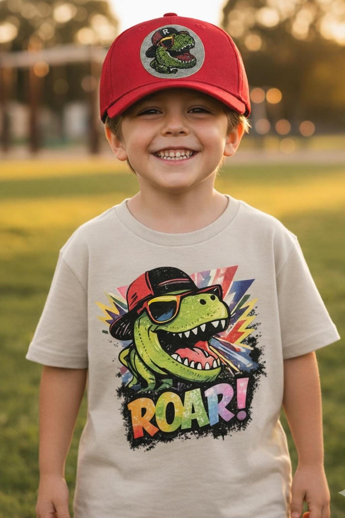 Cool T-Rex Toddler Shirt with Sunglasses | Retro Style Dinosaur Graphic Tee for  image 0