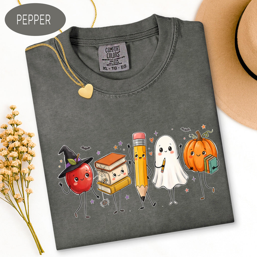 Teacher Halloween Shirt, Teacher Shirt, Spooky School Graphic Tee, Fall , Ghost  image 2