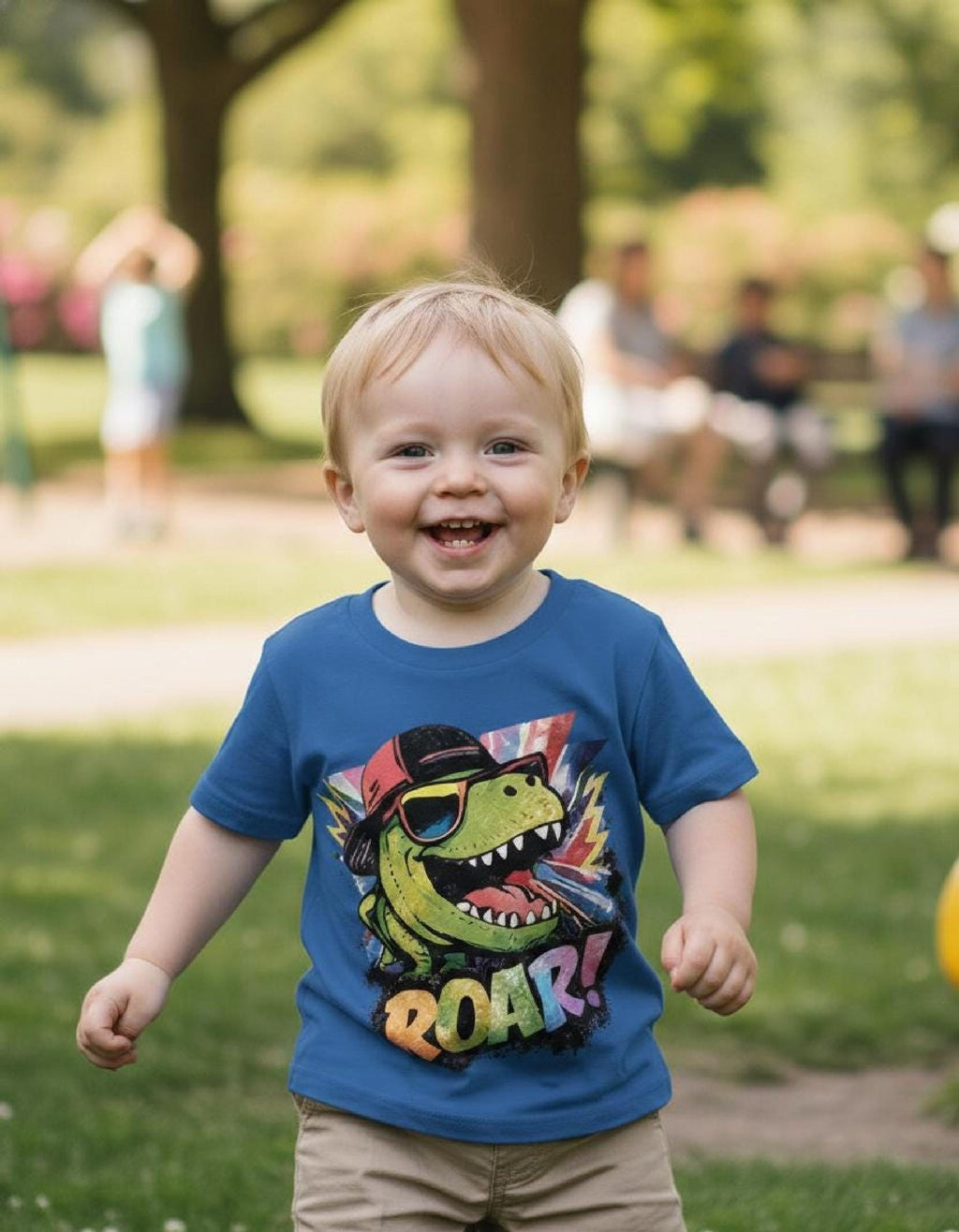 Cool T-Rex Toddler Shirt with Sunglasses | Retro Style Dinosaur Graphic Tee for  image 4