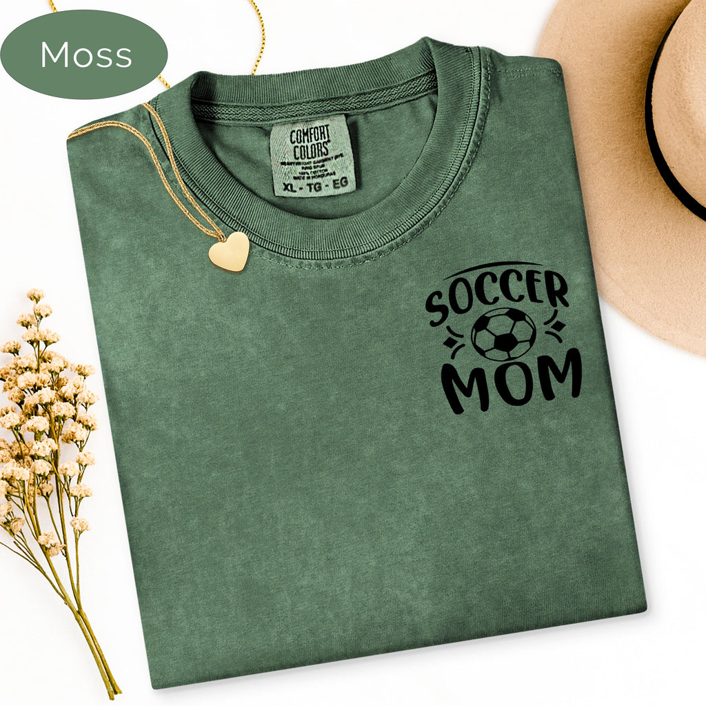 Soccer Mom Shirt, Personalized Soccer Number Tee, Custom Soccer Gift, Soccer Mam image 9