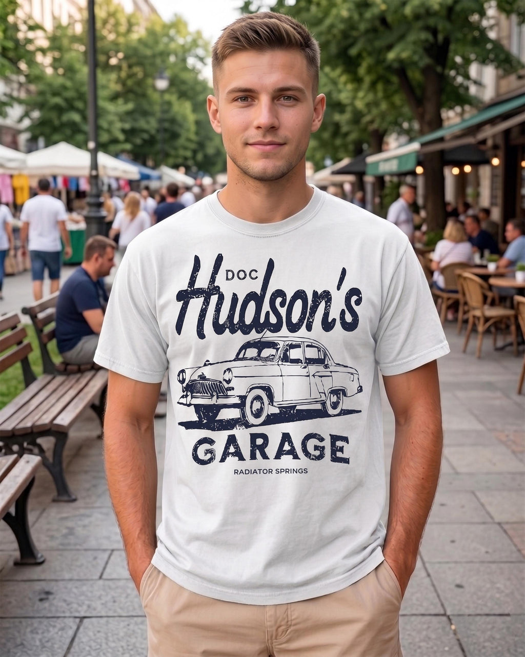 Doc Hudson Shirt, Pixar Car Shirt, Cars Land Shirt, Radiator Springs Tee, Vintag image 3