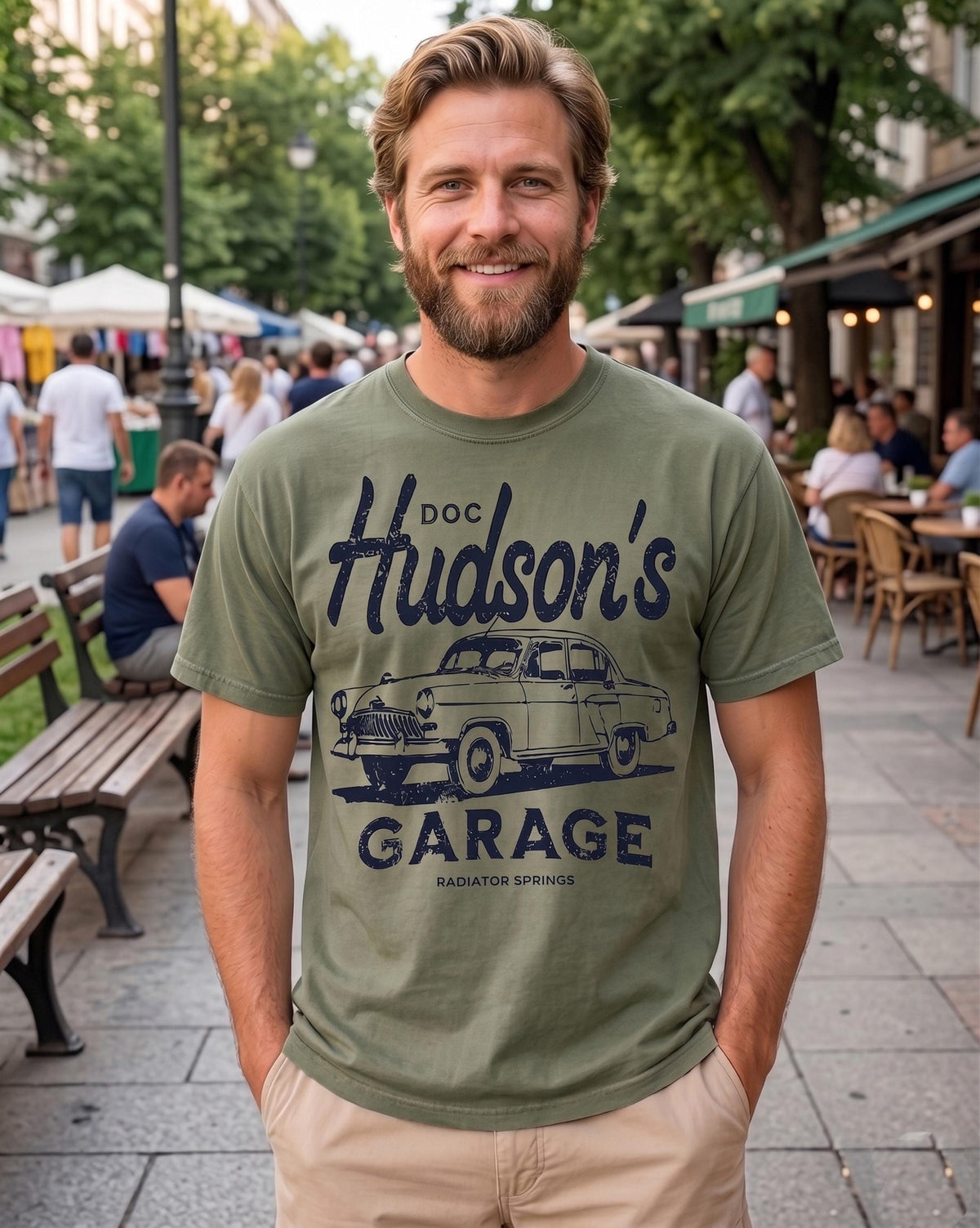 Doc Hudson Shirt, Pixar Car Shirt, Cars Land Shirt, Radiator Springs Tee, Vintag image 2