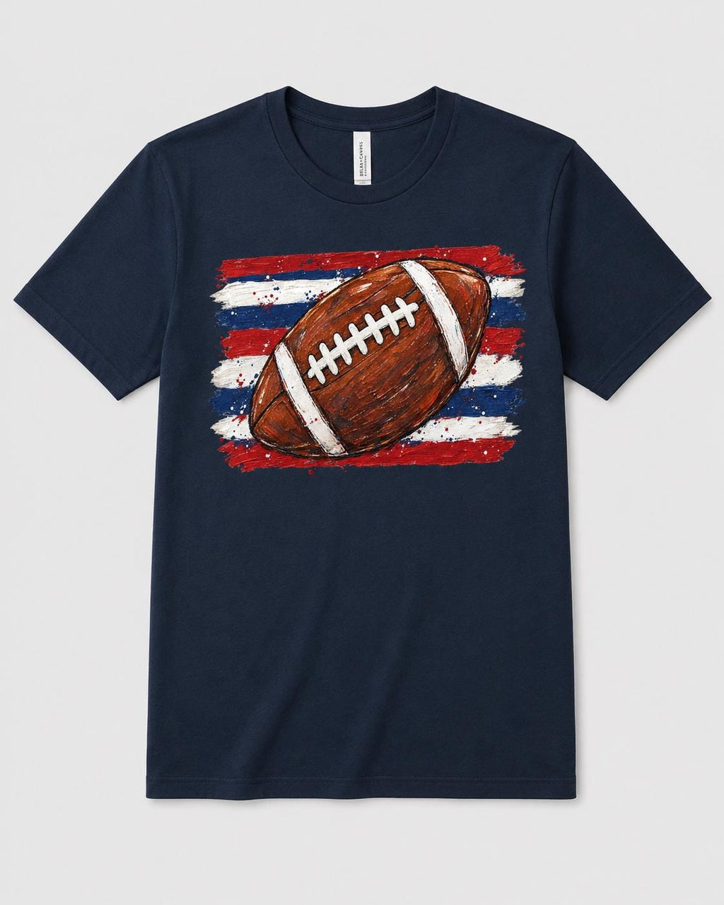 Football Shirt Game Day Tee, Distressed Sports Graphic, Kids Football Tee, Adult image 4