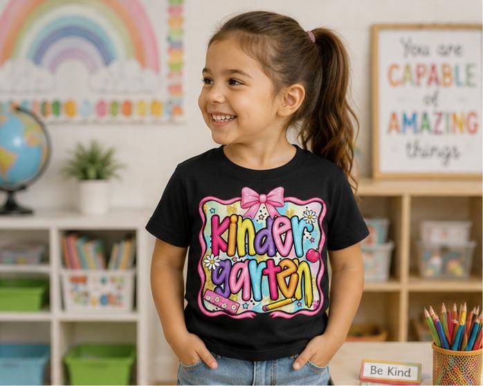 Kindergarten Shirt, First Day of School Tee, Back to School Shirt, Girls School  image 5