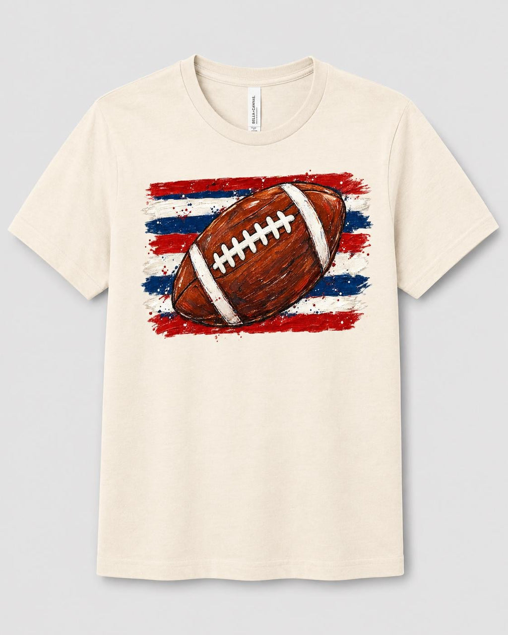 Football Shirt Game Day Tee, Distressed Sports Graphic, Kids Football Tee, Adult image 3