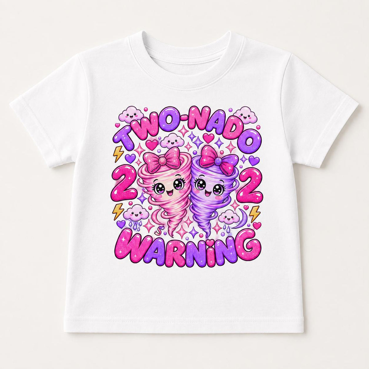 2nd Birthday Shirt, Two Nado Girl Birthday Tee, Tornado Birthday Outfit, Cute Tw image 6