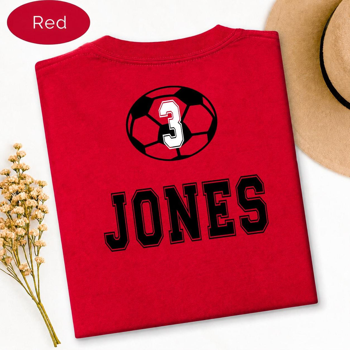 Soccer Mom Shirt, Personalized Soccer Number Tee, Custom Soccer Gift, Soccer Mam image 4