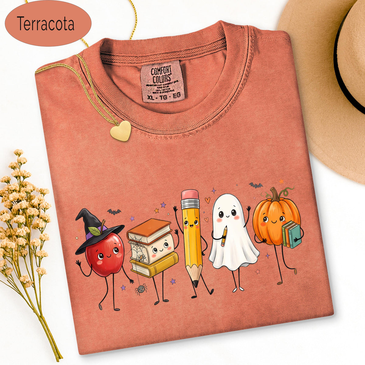 Teacher Halloween Shirt, Teacher Shirt, Spooky School Graphic Tee, Fall , Ghost  image 9