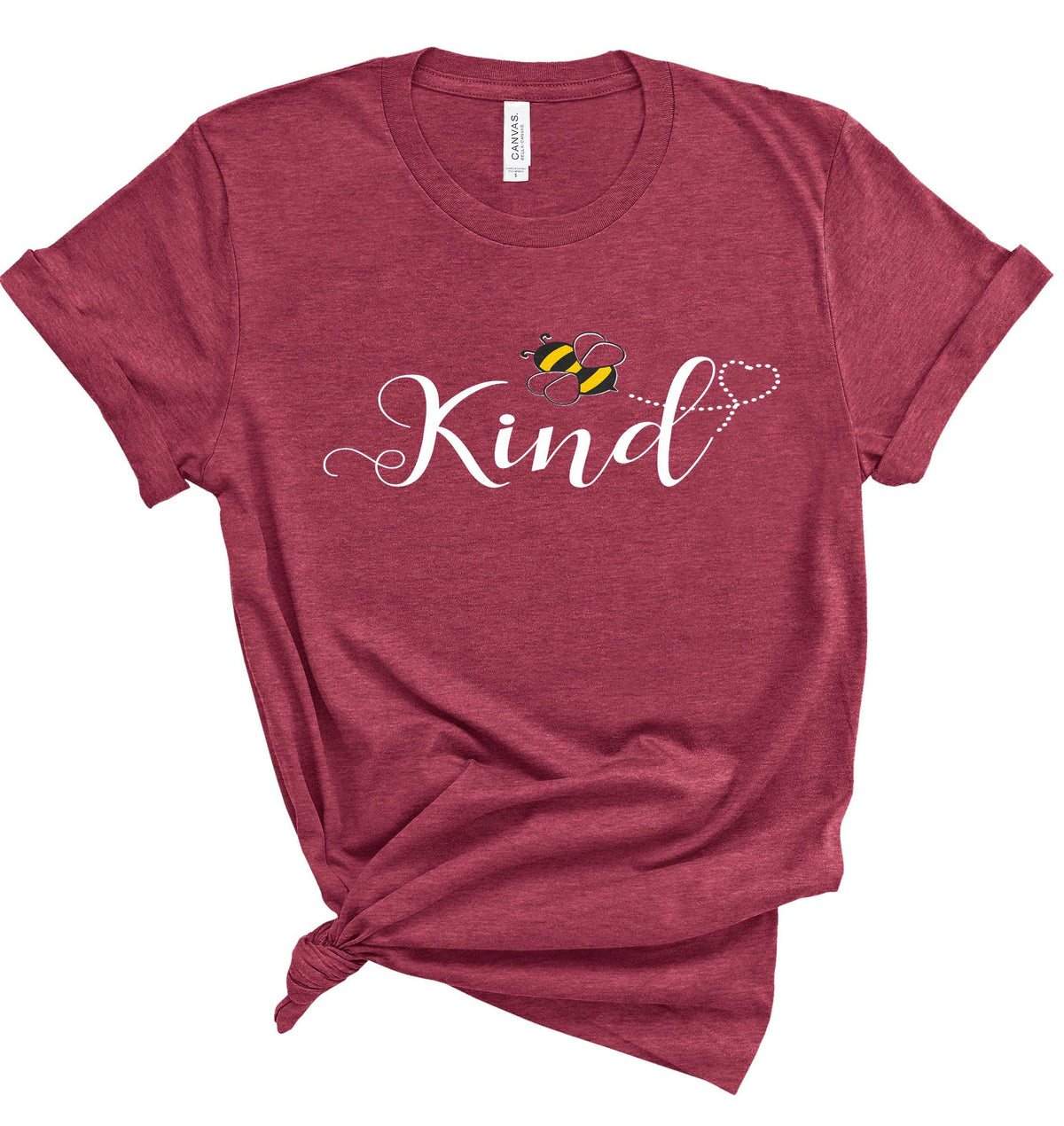 Bee Kind T-Shirt for Women - Cute Honey Bee Print - Kindness Shirt - Soft Cotton image 3