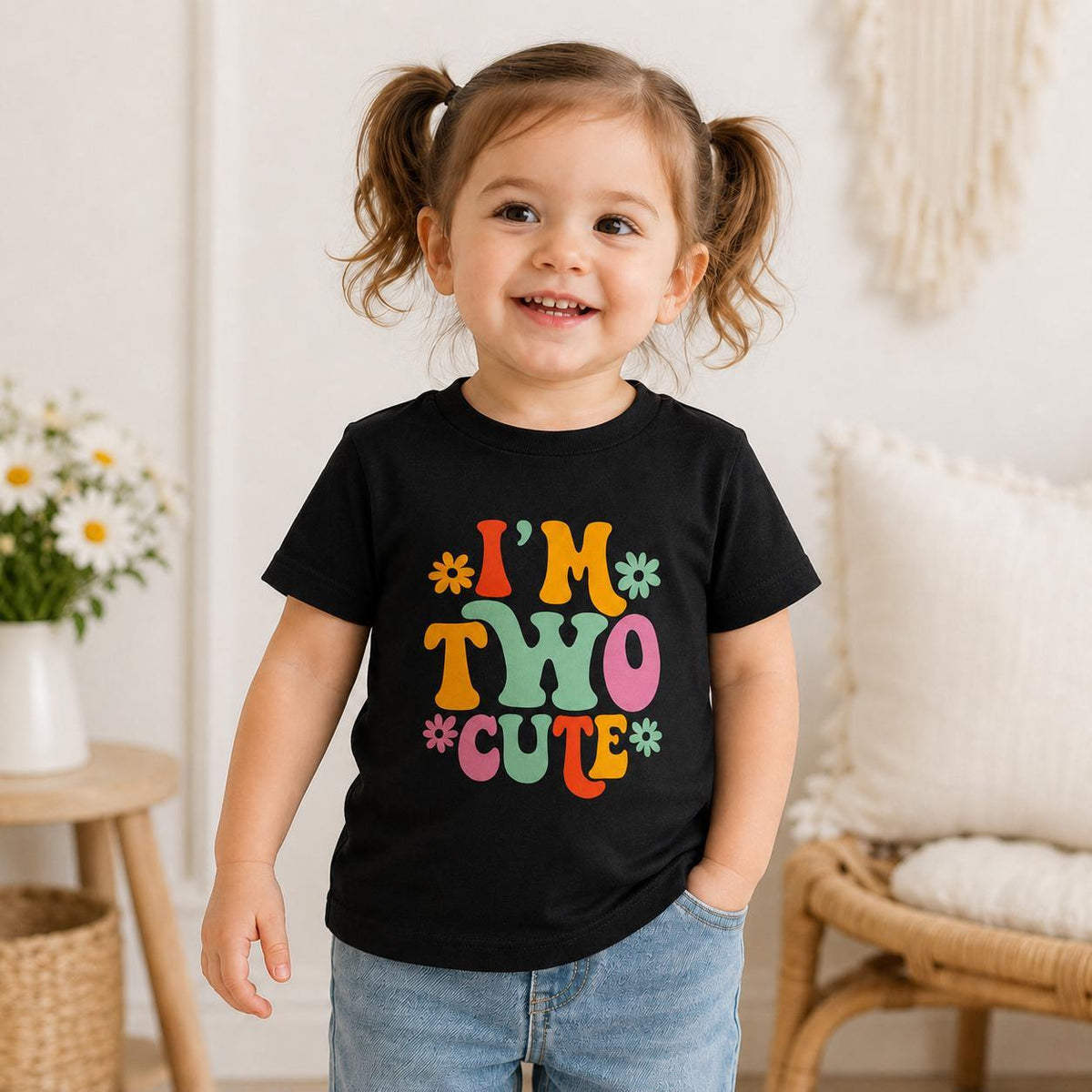 Birthday girl shirt 2nd Birthday Shirt Girl Tee, Two Cute Toddler Birthday Shirt image 4