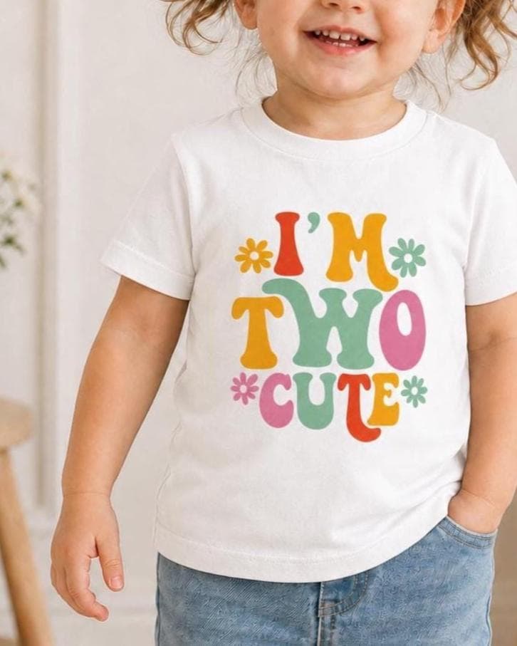 Birthday girl shirt 2nd Birthday Shirt Girl Tee, Two Cute Toddler Birthday Shirt image 0