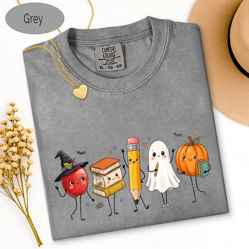Teacher Halloween Shirt, Teacher Shirt, Spooky School Graphic Tee, Fall , Ghost  image 8