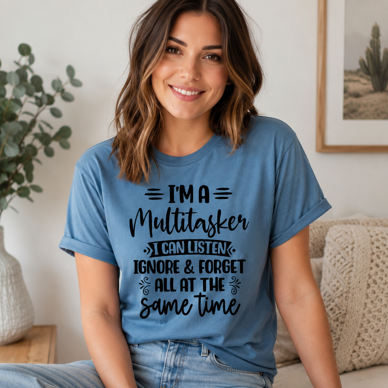 Sarcastic T-Shirt, I'm A Multitasker Funny Saying Shirt, Attitude Shirt, Sassy Girl Dark Humor Tee, Gift for Wife