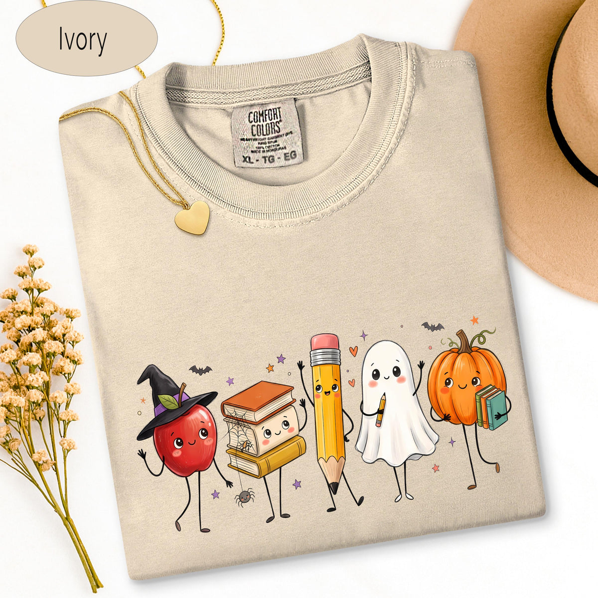 Teacher Halloween Shirt, Teacher Shirt, Spooky School Graphic Tee, Fall , Ghost  image 3