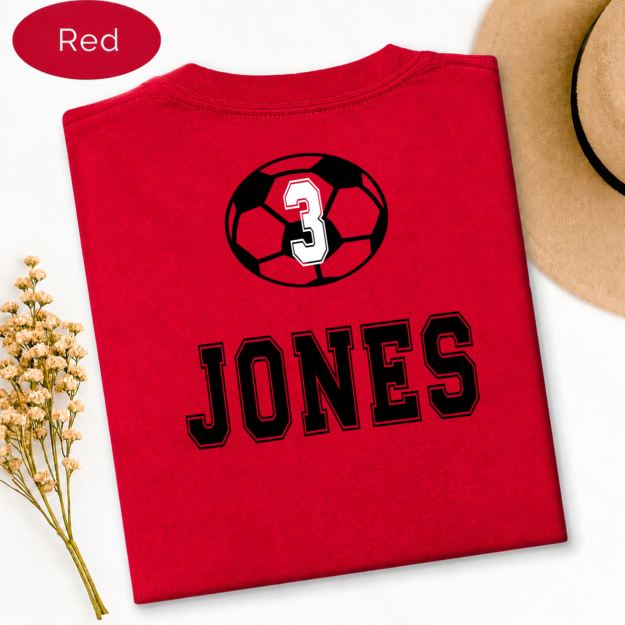 Soccer Mom Shirt, Personalized Soccer Number Tee, Custom Soccer Gift, Soccer Mama Tee, Team Fan Shirt, Soccer Life