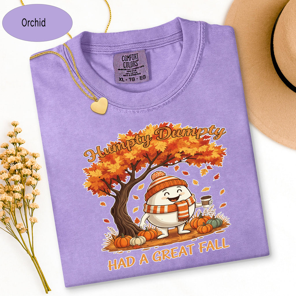 Fall Aesthetic Shirt, Humpy Dumpty Had a Great Fall Tee, Pumpkin Spice Shirt, Cu image 15