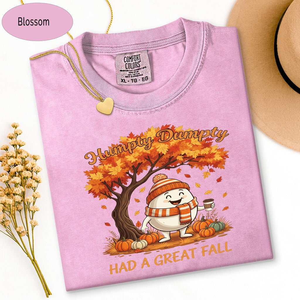 Fall Aesthetic Shirt, Humpy Dumpty Had a Great Fall Tee, Pumpkin Spice Shirt, Cu image 6