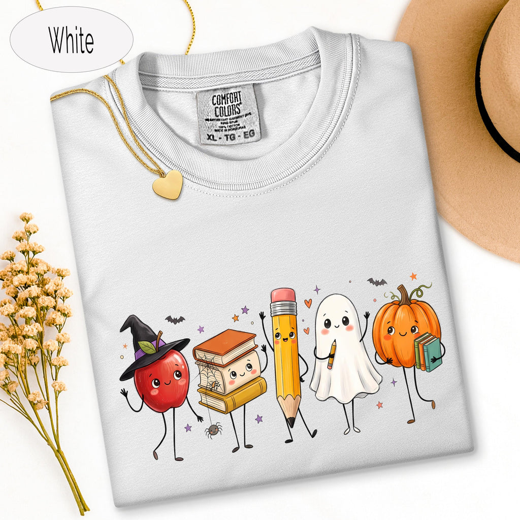 Teacher Halloween Shirt, Teacher Shirt, Spooky School Graphic Tee, Fall , Ghost  image 4