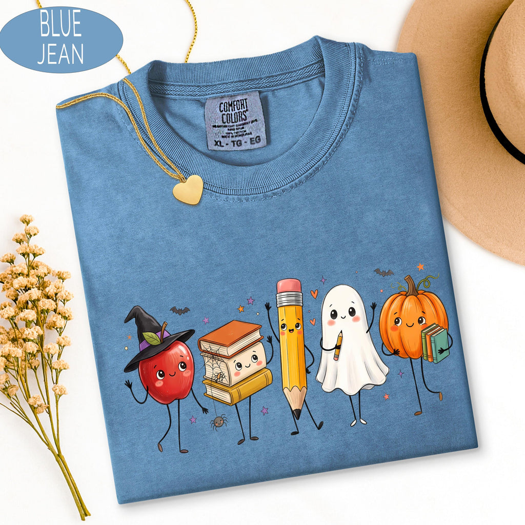 Teacher Halloween Shirt, Teacher Shirt, Spooky School Graphic Tee, Fall , Ghost  image 7