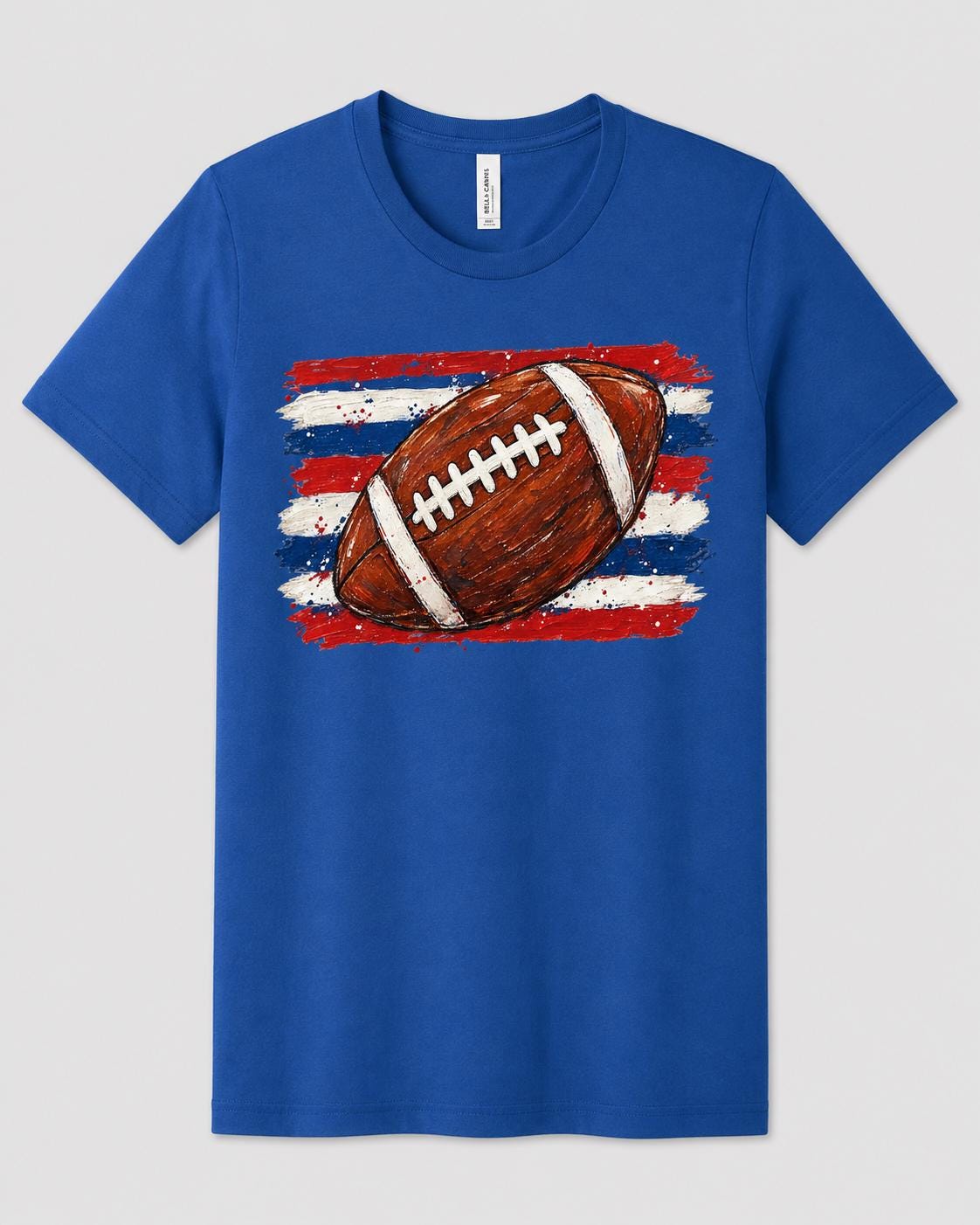 Football Shirt Game Day Tee, Distressed Sports Graphic, Kids Football Tee, Adult image 5