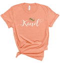 Bee Kind T-Shirt for Women - Cute Honey Bee Print - Kindness Shirt - Soft Cotton image 0