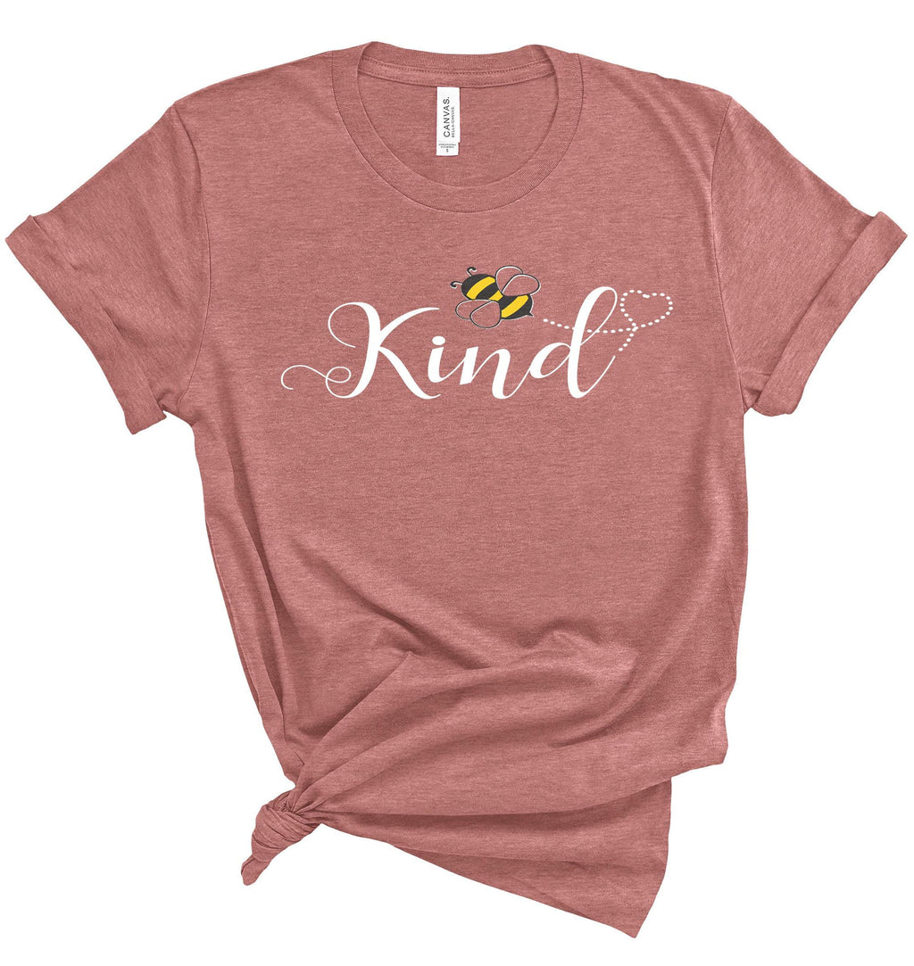 Bee Kind T-Shirt for Women - Cute Honey Bee Print - Kindness Shirt - Soft Cotton image 5