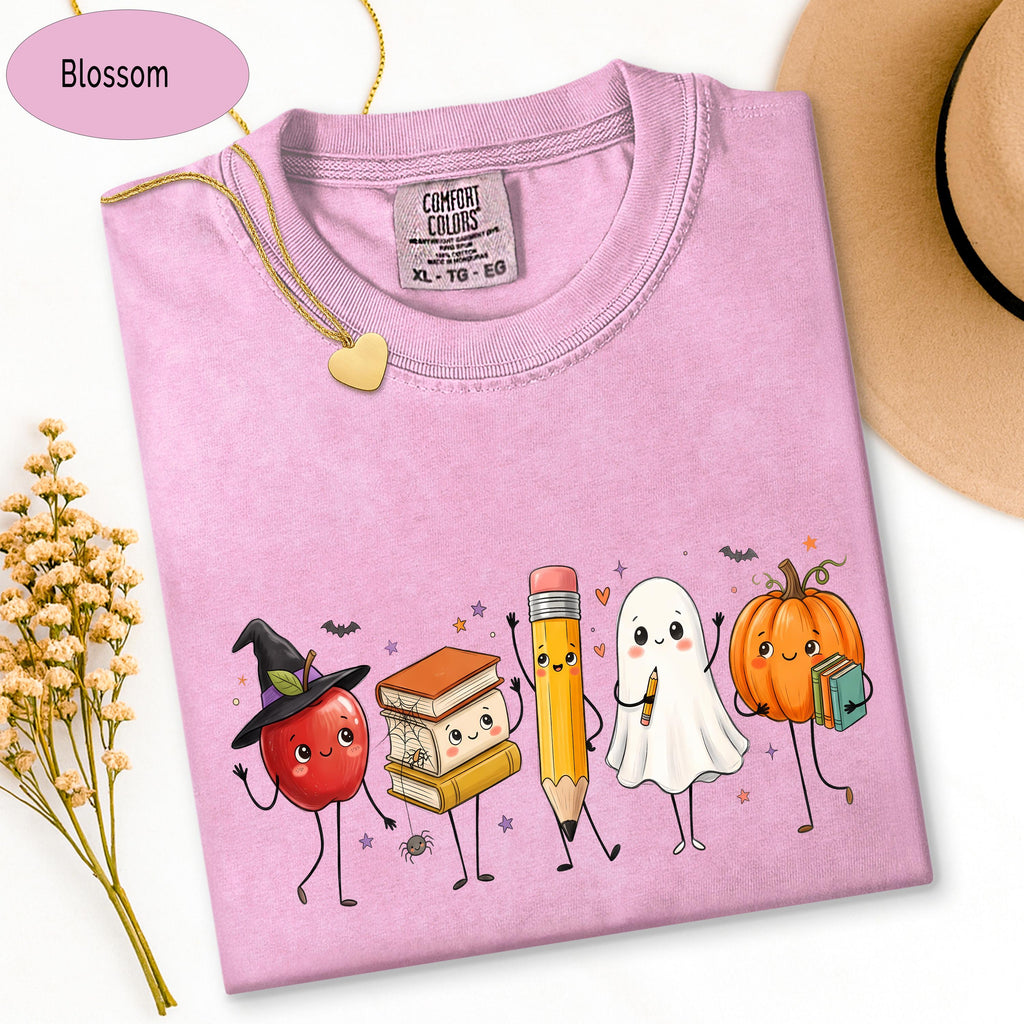 Teacher Halloween Shirt, Teacher Shirt, Spooky School Graphic Tee, Fall , Ghost  image 6