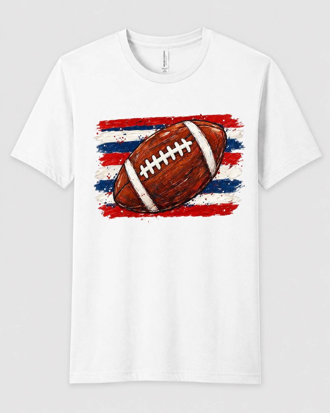 Football Shirt Game Day Tee, Distressed Sports Graphic, Kids Football Tee, Adult image 1