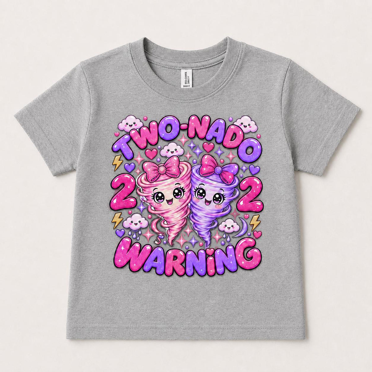 2nd Birthday Shirt, Two Nado Girl Birthday Tee, Tornado Birthday Outfit, Cute Tw image 5