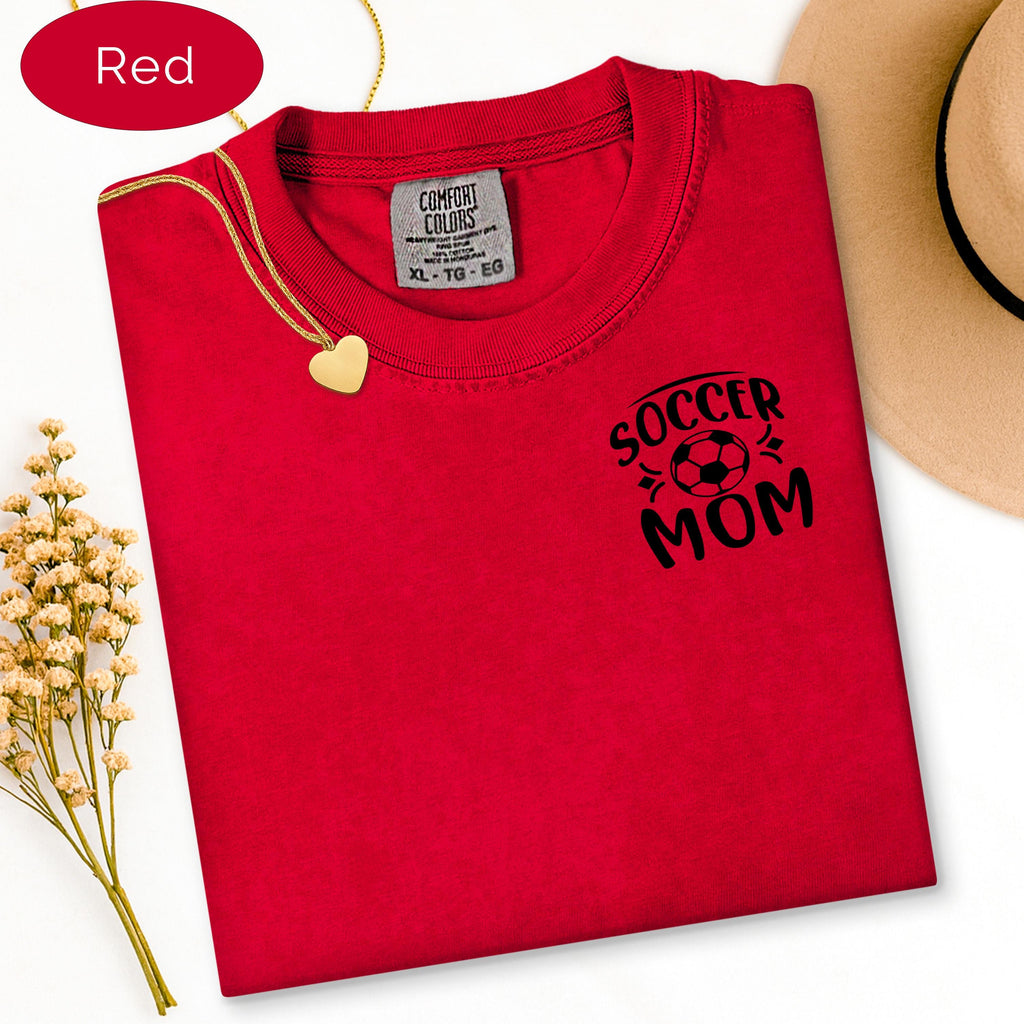 Soccer Mom Shirt, Personalized Soccer Number Tee, Custom Soccer Gift, Soccer Mam image 3