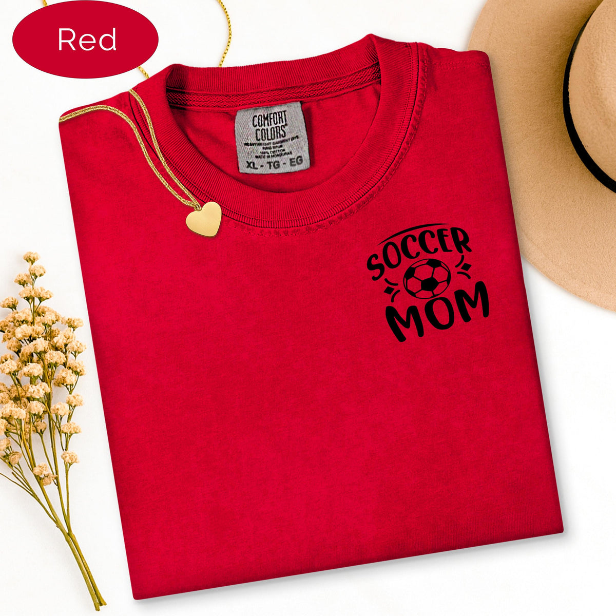 Soccer Mom Shirt, Personalized Soccer Number Tee, Custom Soccer Gift, Soccer Mam image 3