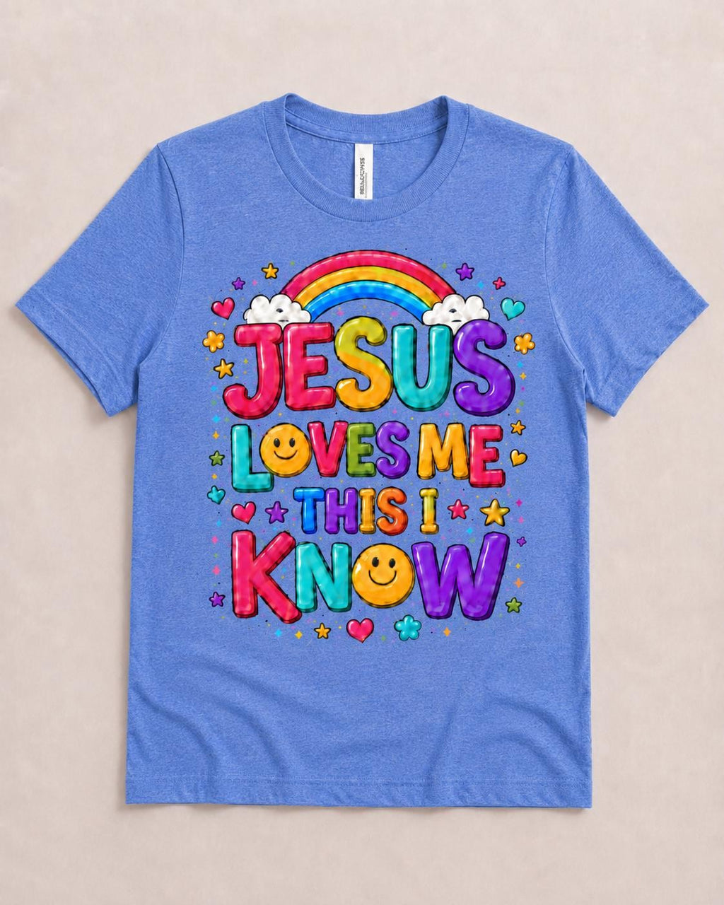 Jesus Loves Me Toddler Shirt, Christian Kids Shirt, Bible School Toddler Tee, Tr image 3