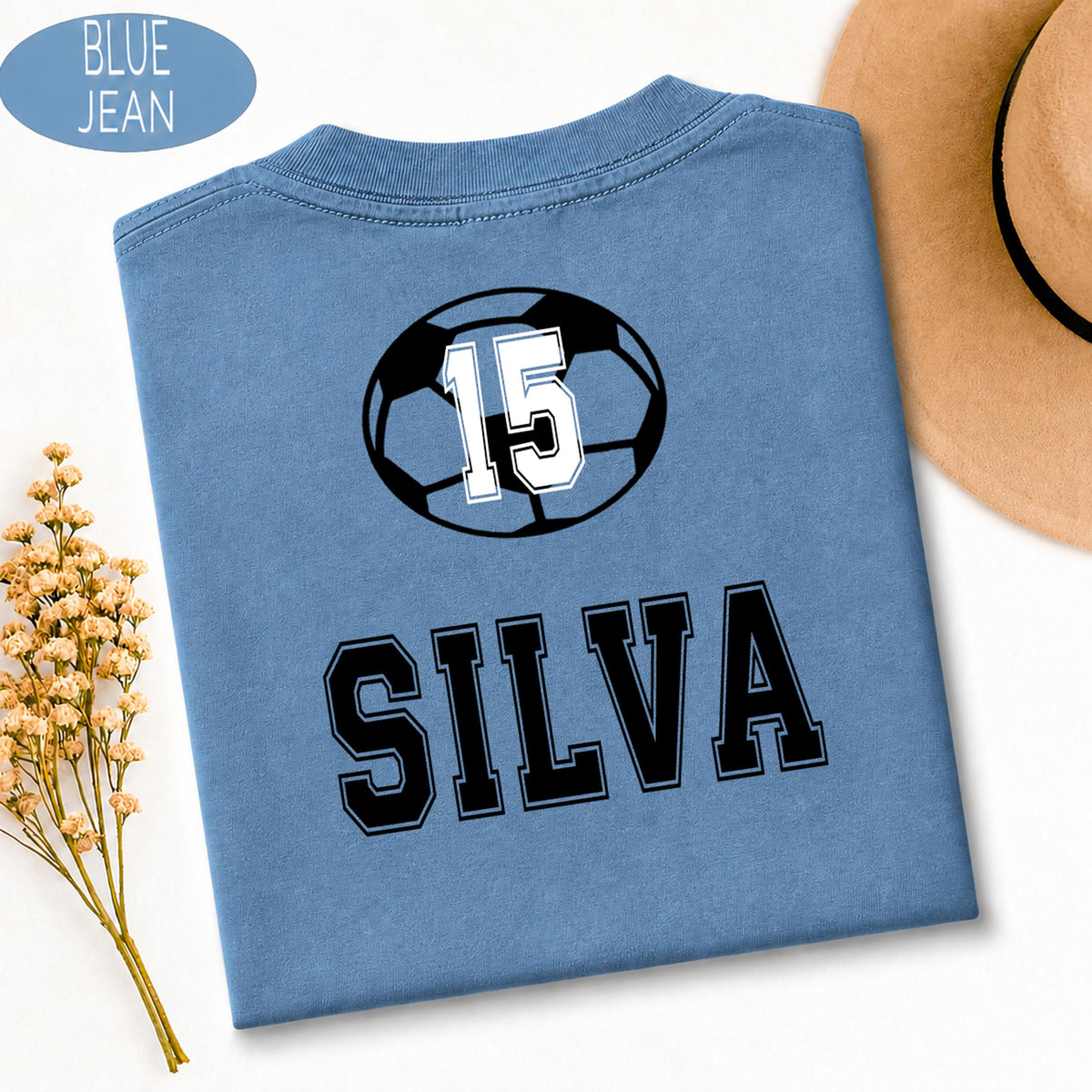 Soccer Mom Shirt, Personalized Soccer Number Tee, Custom Soccer Gift, Soccer Mam image 2