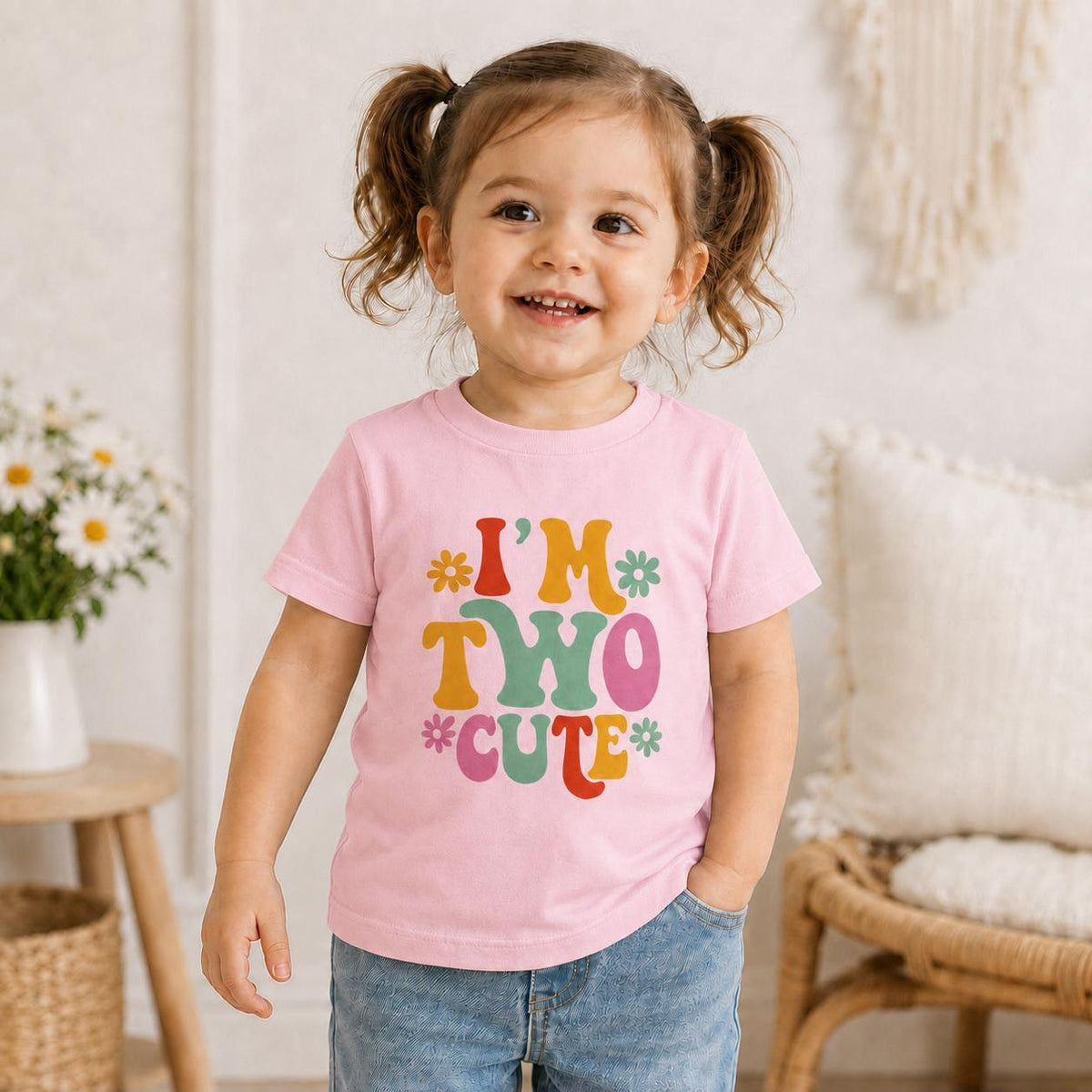 Birthday girl shirt 2nd Birthday Shirt Girl Tee, Two Cute Toddler Birthday Shirt image 6