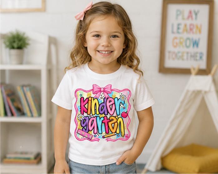 Kindergarten Shirt, First Day of School Tee, Back to School Shirt, Girls School  image 4