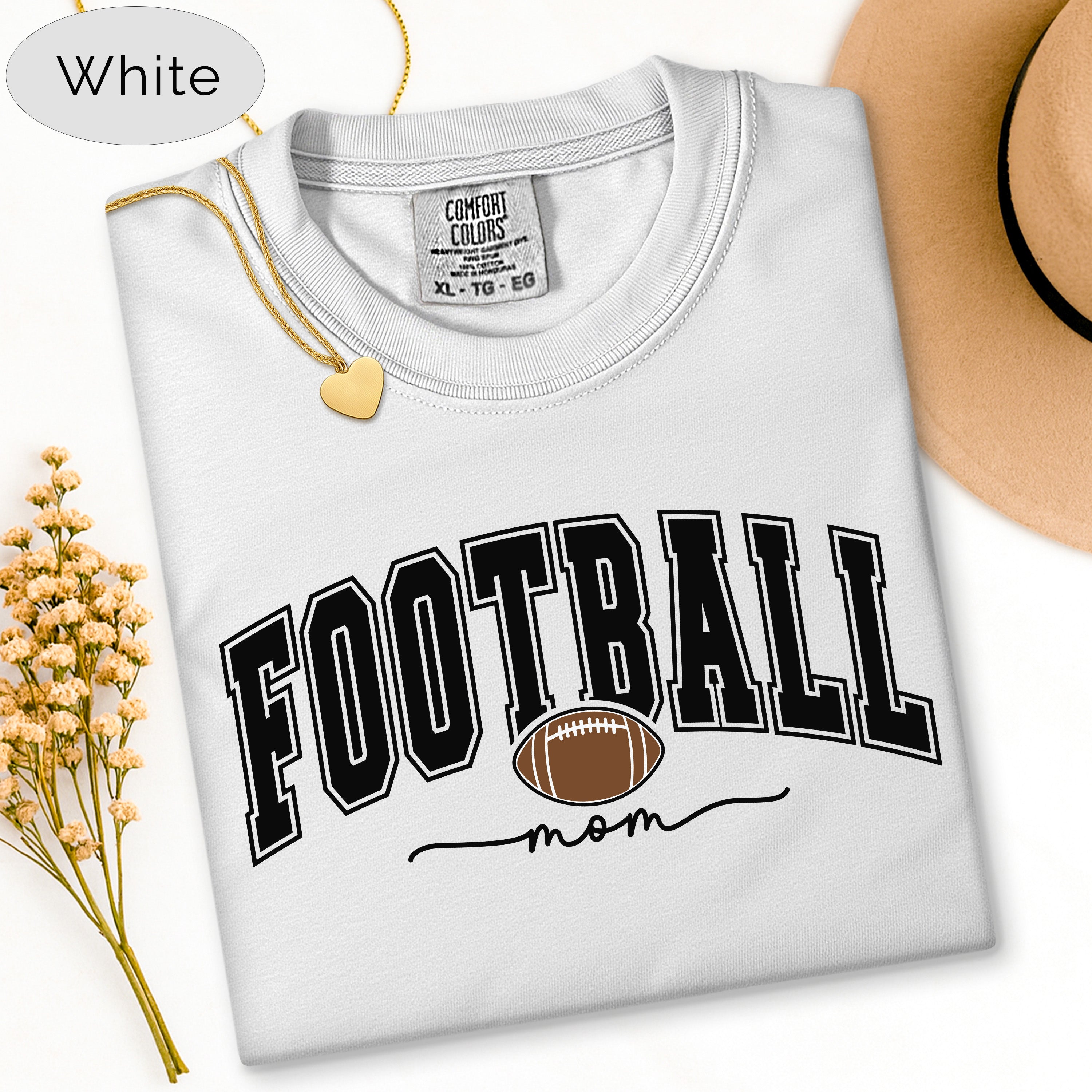 Football Mom Shirt, Personalized Football Mama Tee, Custom Game Day Shirt, Senior Football Mom Gift, Football Grandma Aunt Shirt