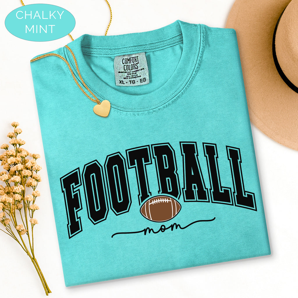 Football Mom Shirt, Personalized Football Mama Tee, Custom Game Day Shirt, Senior Football Mom Gift, Football Grandma Aunt Shirt